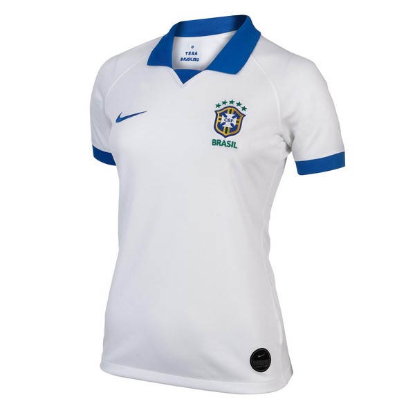 Camiseta Brasil Segunda equipación Mujer 2019 Blanco